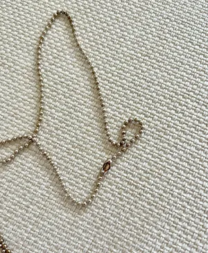 Fleur Ball Necklace in Silver thumbnail 3