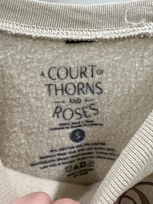 A Court of Thorns and Roses “House of Wind Book Club” Sweatshirt Beige Size S thumbnail 2