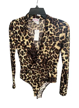 Vintage Deadstock Madrag animal print body suit size medium mobwife retro chic thumbnail 1