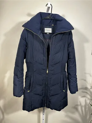 E7. Cole Haan Navy Packable Quilted Puffer Coat thumbnail 1