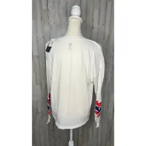NWT NHL Washington Capitals Women's Large Long Sleeve Drawstring‎ Waist T-Shirt thumbnail 3