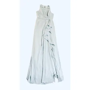 NWT‎ After Six SLEEVELESS CHIFFON DRESS WITH DRAPED FRONT SLIT Size 4 Regular thumbnail 3