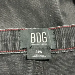 BDG Urban Outfitters Logan Barrel High Waist Baggy Wide Leg Jeans Black Sze 31W thumbnail 6