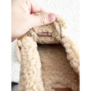 Aquatalia Amata Shearling Platform Loafer Mules in Camel Cozycore Minimalist thumbnail 10