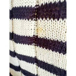 Zara | Striped Ribbed Knit Midi Dress Scalloped‎ Hem| Sz XS thumbnail 6