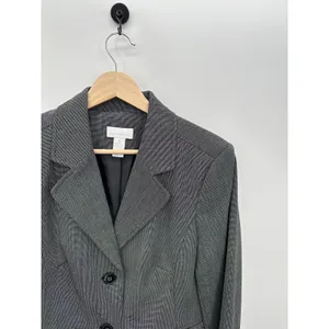 Charter Club Women 2 Piece Suit Size 10 Set Blazer Black Plaid Office‎ Career thumbnail 7