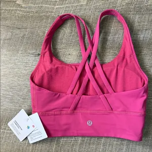 NWT Lululemon Athletica Energy Longline Bra Size 2 Ripened Raspberry thumbnail 1