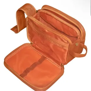 Dot & Dot Brown Leather Travel Men's Bag thumbnail 3