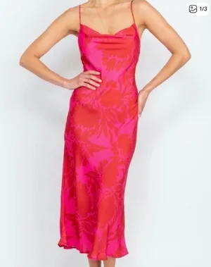 RESA Maui print slip dress thumbnail 1