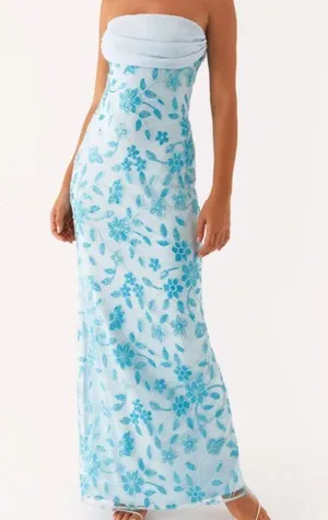 Peppermayo Exclusive - Prism Beaded Maxi Dress - Blue thumbnail 1