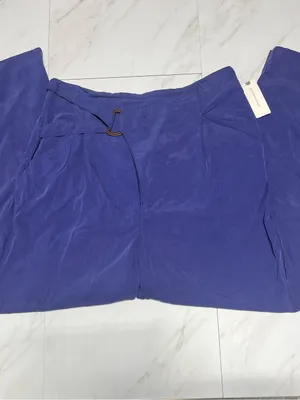 NWT Anthropologie Cupro Wrap Trouser Pant blue purple modal blend size small thumbnail 3