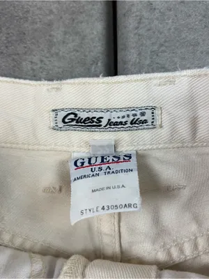 Vintage 90s white guess mini skirt thumbnail 5