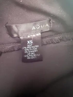 AQUA Envelope Skort In Black thumbnail 4
