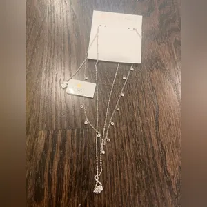 NWT Kendra Scott Silver Multi-Strand Necklace with Pendant thumbnail 2