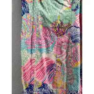 LILLY PULITZER Roar Of The Sea " MILA" SLEEVELESS SHIFT DRESS SIZE 4 thumbnail 2