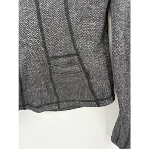 Lululemon run U-Turn black heathered coal quarter zip pullover women’s S thumbnail 4
