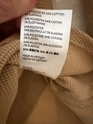 Free People Fuji‎ Thermal top in Pale Camel Size Large NWT thumbnail 7