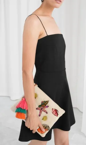 & OTHER‎ STORIES Tie Back Skater Dress Sz 2 thumbnail 1