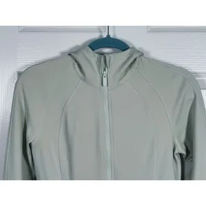Lululemon Day Maker Full Zip Jacket Hoodie Size 6 Mint Green Yoga Athletic Gym thumbnail 5