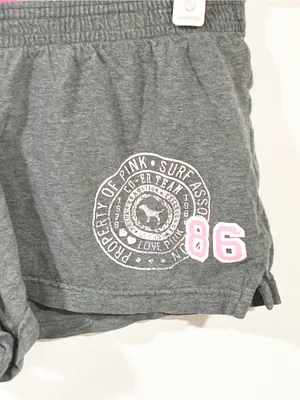 Victorias Secret Pink Vintage Grey Team Pink Sleep Shorts Size XS thumbnail 2