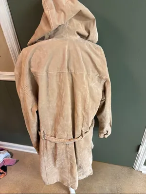 Together Tan Hooded Trench Coat Size L thumbnail 5