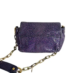 Tory Burch heidi pigskin leopard heart Chain crossbody Bag Purple Small thumbnail 4
