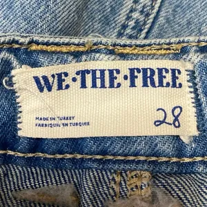 Free People We The Free Blue High Rise Distressed Mini Denim Jean Skirt Size 28 thumbnail 5