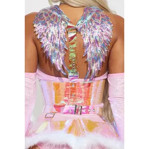 NEW Starline Rave Angel Costume Size Medium Pink thumbnail 5