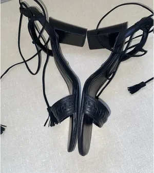 Lauren Ralph Lauren HELAINE strappy sandal Lace Up Block Heel Size 9.5 B thumbnail 5