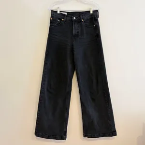 Gap High Rise Stride Black Leg Women's Jeans Black 27W thumbnail 2