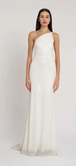 Jenny Yoo sequin bridal dress thumbnail 1