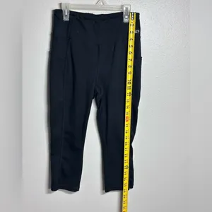 Juicy Couture Sport Women Black Yoga‎ Activewear Athletic Capri leggings size M thumbnail 5