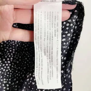 Abercrombie & Fitch Black & White Spotted 3/4 Sleeve Blazer With Pocket thumbnail 8