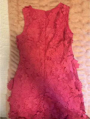 These Three Boutique Lace dress hot pink thumbnail 5