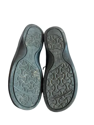 Birkenstock Footprints Black Slip-On Loafers Shoes w/ Chain Comfortable Size 38 thumbnail 10