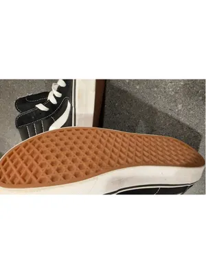 Women's Vans Sk8-Hi Black White Sneakers Size 8 thumbnail 11