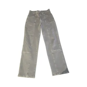 Le Jean Green High Rise Straight Leg Sasha‎ Pants Size: 27 thumbnail 3
