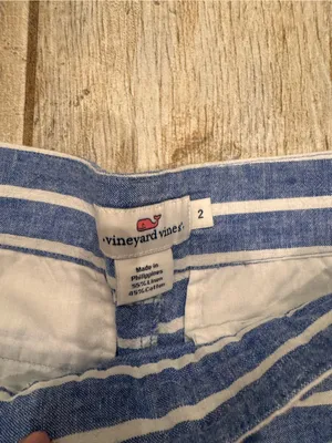 Striped Blue and White Vineyard Vines Shorts thumbnail 4