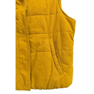 Pilcro and the‎ Letterpress Corduroy Puffer Vest Mustard Yellow Women's Large thumbnail 7
