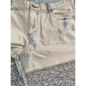 Y2K Armani Exchange Studded Denim Shorts Distressed Acid Wash Grunge Size 12 thumbnail 8
