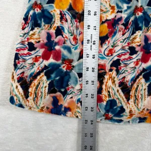 For Love & Lemons Floral Velvet Ruched Mini Dress Multicolor Small NWT thumbnail 7