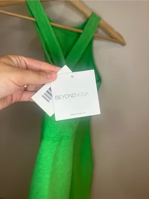 Beyond Yoga Neon Green Racerback Mini Dress thumbnail 7