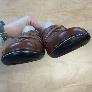 CLARKS NWOT Ashland Spin Q Mary Jane Flats Tan 7.5 thumbnail 11