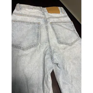 Vintage Light Wash Distressed Wide Leg Jeans Retro‎ Y2K Denim Pants T-11 thumbnail 5