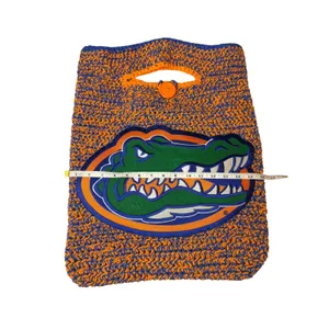 Florida Gators Crochet Tote Bag Handmade Blue Orange Game Day Logo Large Handbag thumbnail 3