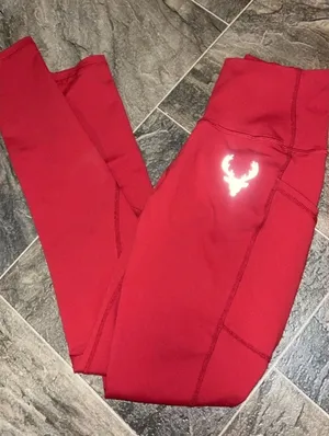 Bucked Up Red Workout Leggings Size XS thumbnail 1