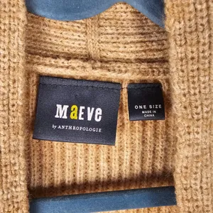 Maeve Anthropologie Womens Beige Cardigan Sweater One‎ Size thumbnail 4