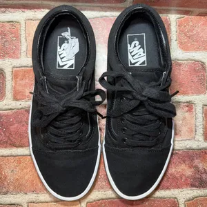 Pre-Owned Vans Old Skool Off The Wall Black Unisex Shoes Sneakers Size 9 thumbnail 2