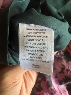 Chelsea28 Floral Chiffon Ruffle Mini Dress Pink Green Size 2 Wedding Guest thumbnail 8