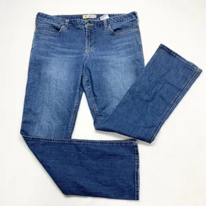 Carhartt Layton‎ Slim Fit Bootcut Womens Sz 16 Regular Blue Jeans Cotton Stretch thumbnail 1